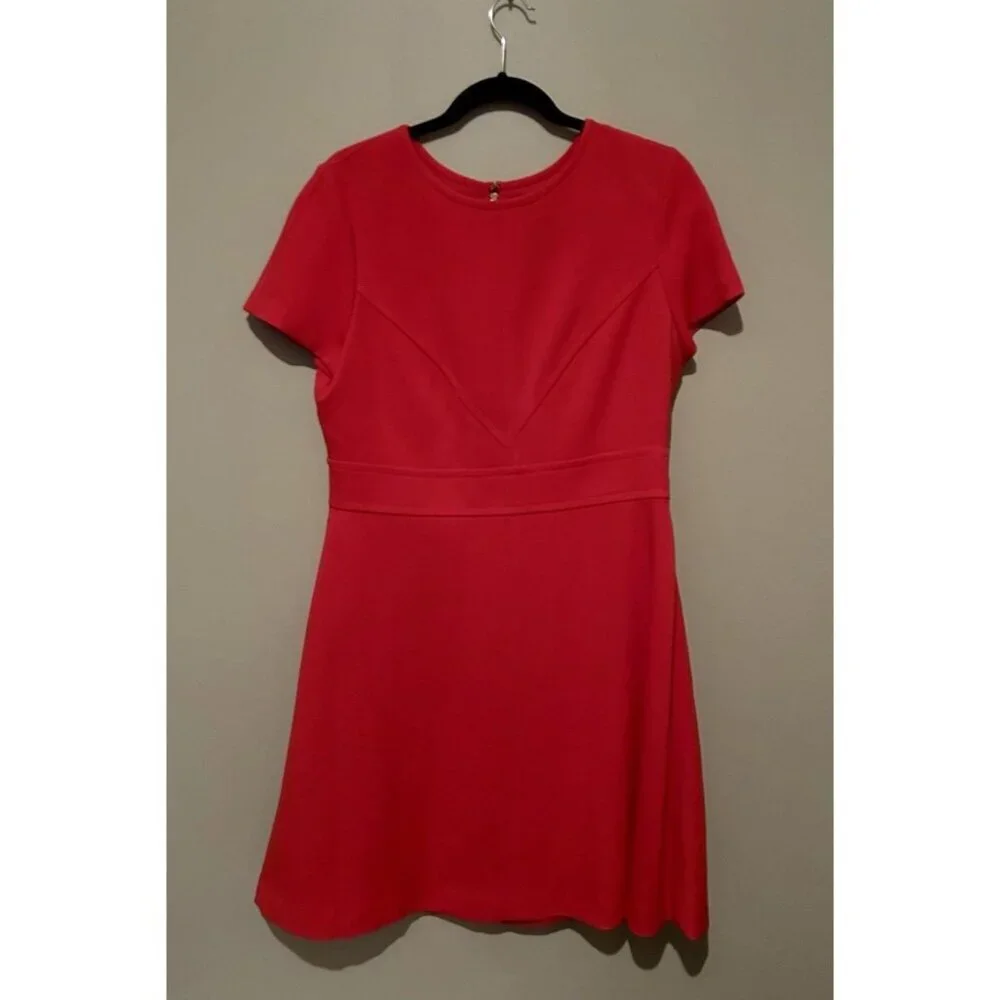 Eliza J Red Short Sleeve Sheath Dress Women's 14 Work Dress Business Casual New - Picture 2 of 9